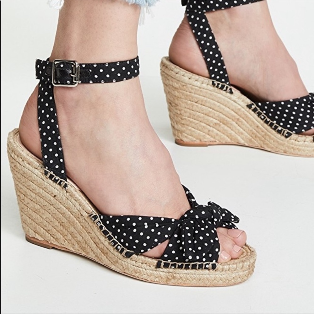 Loeffler Randall Tessa Bow Wedge Espadrilles